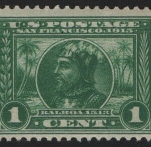 Scott# 397 "BALBOA" PANAMA PACIFIC MNH, NICELY CENTERED