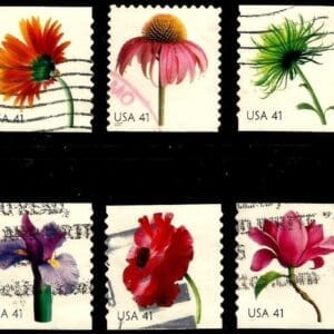 Scott# 4176-85 "BEAUTIFUL BLOOMS" USED BOOKLET SINGLES SET (10)