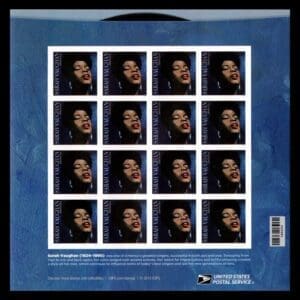 Scott# 5059 "SARAH VAUGHAN-SINGER-MUSIC ICON" MNH FULL SHEET (16)