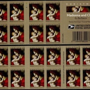 Scott# 5331 "BACHIACCA- MADONNA & CHILD" MNH BOOKLET PANE (20)