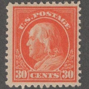 Scott# 516 "FRANKLIN" MNH FLAT PLATE PERF 11, NICELY CENTERED