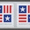 Scott# 5756 "PATRIOTIC BLOCK - NON PROFIT" MNH COIL PAIR