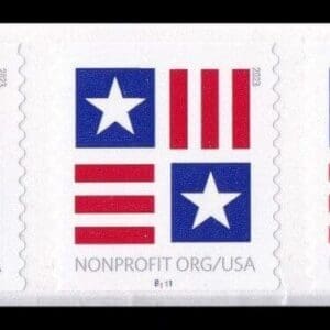 Scott# 5756 "PATRIOTIC BLOCK - NON PROFIT" MNH PNC5, PLATE # B111
