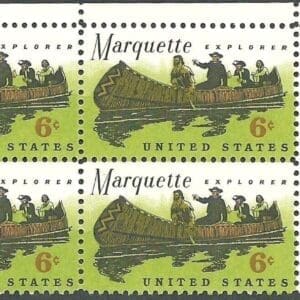 Scott# 1356 "MISSISSIPPI EXPLORATION" MNH ZIP BLOCK (4)