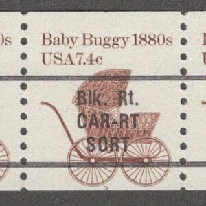 Scott# 1902a "BABY BUGGY" MNH PRECANCEL PNC5, PLATE #2