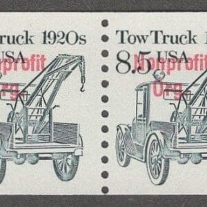 Scott# 2129a "TOW TRUCK" TRANSPORTATION SERIES PRECANCEL MNH COIL PAIR