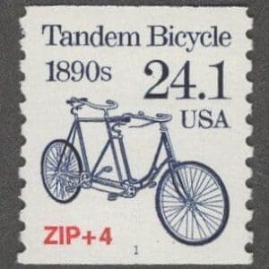 Scott# 2266 "TANDEM BICYCLE" TRANSPORTATION SERIES MNH COIL SINGLE