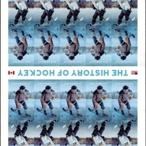 Scott# 5252-53 "HISTORY of HOCKEY" S/A FULL SHEET (20) MNH