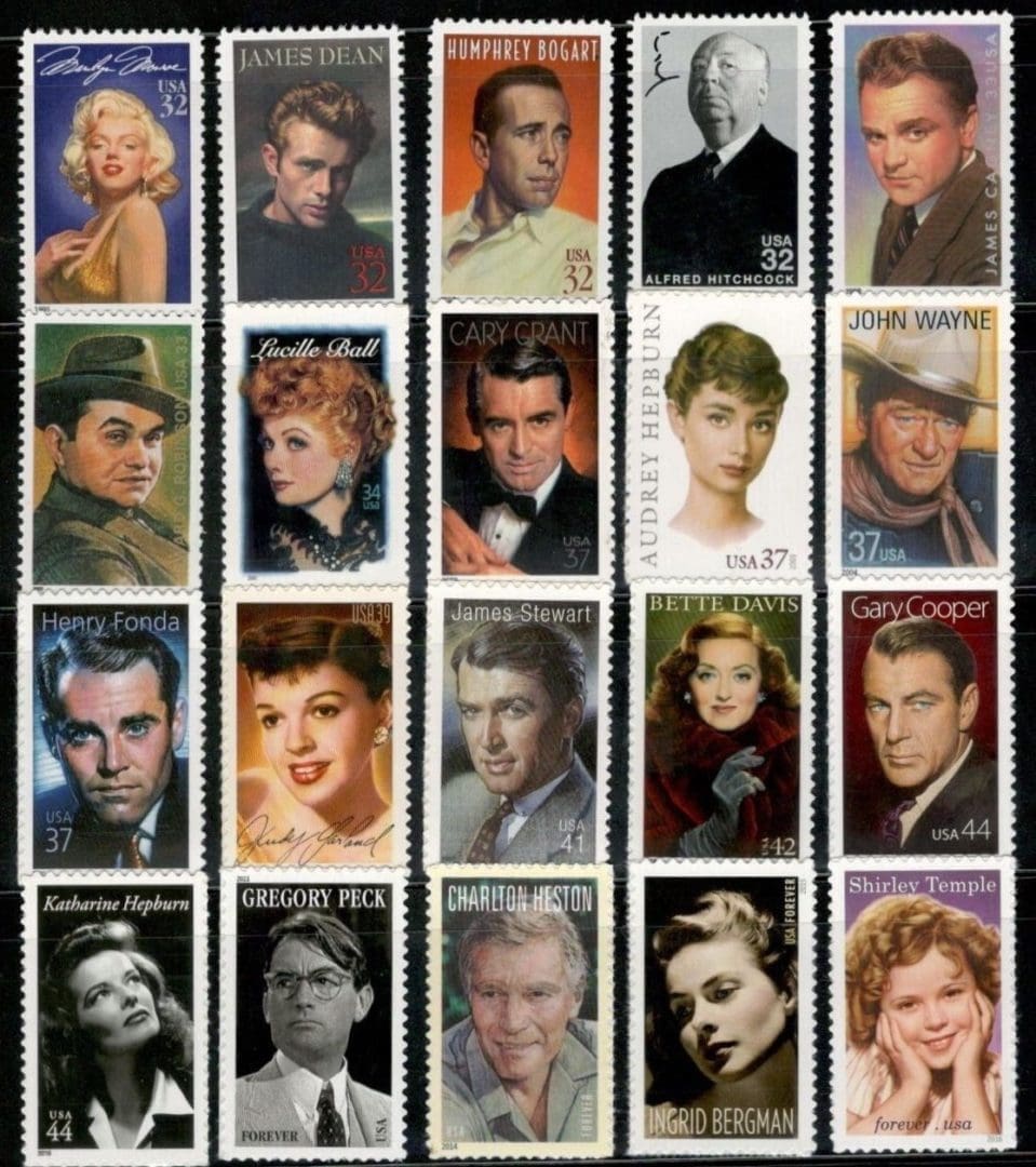 Scott# 2967 - 5060 "LEGENDS of HOLLYWOOD" MNH SINGLES SET (20)
