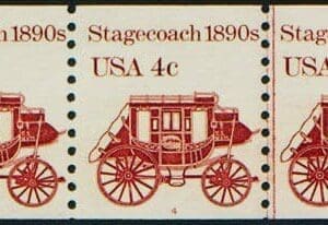 Scott# 1898A "STAGECOACH" MNH PNC5, PLATE #4, NICELY CENTERED