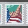 Scott# 3282 "FLAG OVER CITY" MNH ROUNDED CORNER PNC3 P# 1111