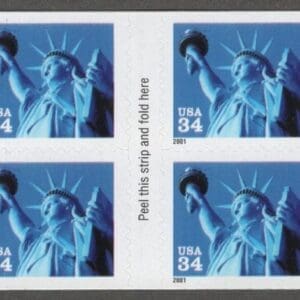 Scott# 3485a "STATUE OF LIBERTY" MNH BOOKLET (10) NICELY CENTERED