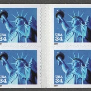 Scott# 3485cd (BK283) "STATUE OF LIBERTY" MNH BOOKLET (20) NICELY CENTERED