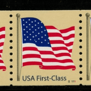 Scott# 4131 "AMERICAN FLAG" PNC5, PERF 9.75 V COIL, PLATE # S1111