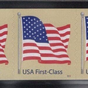 Scott# 4132 "AMERICAN FLAG" MNH PNC3, PLATE# P1111, NICELY CENTERED
