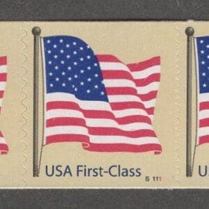 Scott# 4133 "AMERICAN FLAG" MNH PNC5, PLATE# S1111, NICELY CENTERED