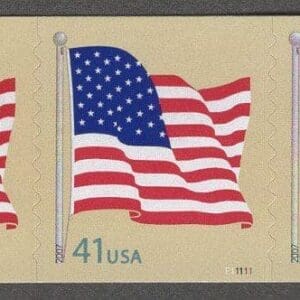 Scott# 4186 "FLAG" MNH DIE CUT 9.50 PNC3, PLATE# P11111