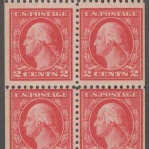 Scott# 499e "WASHINGTON" MNH FLAT PLATE TYPE I BOOKLET SINGLE
