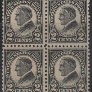 Scott# 610 "HARDING MEMORIAL ISSUE" MNH BLOCK (4) NICELY CENTERED