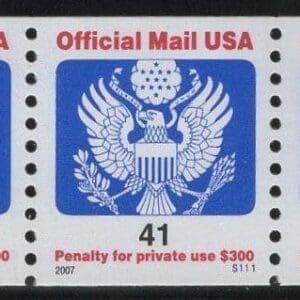 Scott# O162 "OFFICIAL" MNH PNC3, PLATE # S111, NICELY CENTERED