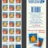 Scott# 2494a PEACHES & PEAR MNH UNFOLDED S/A BOOKLET PANE (20)