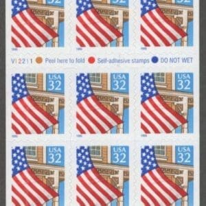 Scott# 2920a "FLAG OVER PORCH" MNH BKLT PANE (20) P# V12211