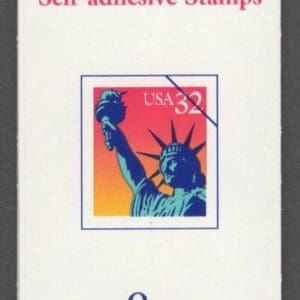 Scott# 3122d "STATUE of LIBERTY" S/A BOOKLET PANE (30) 5 x 6-PLATE # V1111 - Image 2