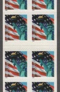 Scott# 3974a,b (BK300) "LADY LIBERTY & FLAG" UNEXPLODED BOOKLET (20) (2x4)+(2x6) P# S1111 - Image 2