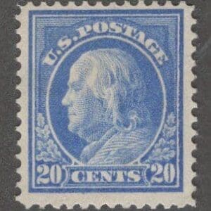 Scott# 419 "FRANKLIN" MINT PERF 12, SLWMK SINGLE, NICELY CENTERED