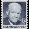 Scott# 1401 "EISENHOWER" COIL SINGLE, MNH, NICELY CENTERED