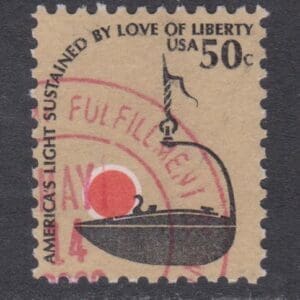 Scott# 1608 "BETTY LAMP" AMERICANA SERIES" USED SINGLE