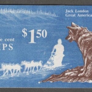 Scott# 2197a BK151 "JACK LONDON" MNH INTACT BOOKLET (6) PLATE# 1