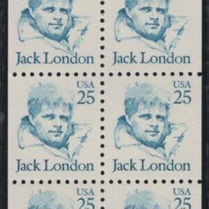 Alternative view of Scott# 2197a BK151 "JACK LONDON" MNH INTACT BOOKLET (6) PLATE# 1
