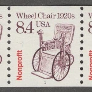 Scott# 2256 "WHEEL CHAIR" TRANSPORTATION SERIES MNH PNC5, PLATE# 1