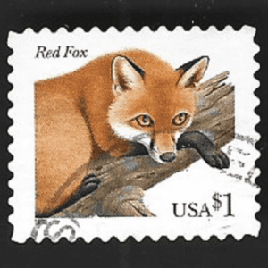 Scott# 3036 "RED FOX" USED SINGLE, NICELY CENTERED