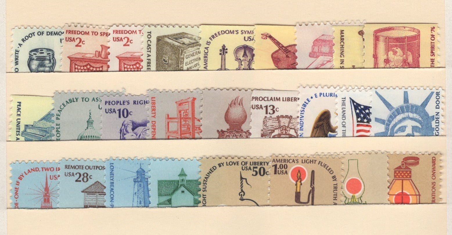 Scott# 1581-1615C "AMERICAN SERIES" MNH SET (26) WITH COILS