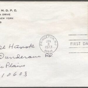 Scott# 1704 "BICENTENNIAL - WASHINGTON at PRINCETON" FIRST DAY COVER