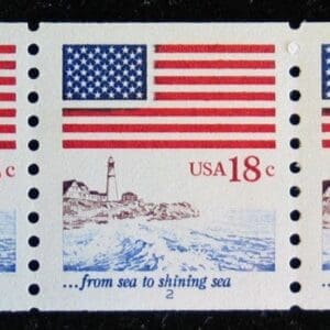 Scott# 1891 "SEA TO SHINNING SEA" MNH PNC3, PLATE# 2, NICELY CENTERED