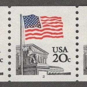 Scott# 1895 "FLAG OVER SUPREME COURT" MNH PNC(3) PLATE #2