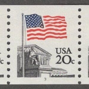 Scott# 1895 "FLAG OVER SUPREME COURT" MNH PNC(3) PLATE #3