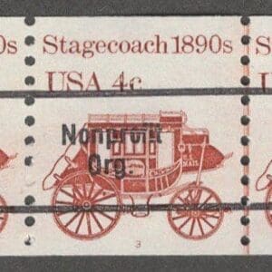 Scott# 1898Ab "STAGECOACH" MNH PRECANCEL PNC5, PLATE #3, NICELY CENTERED