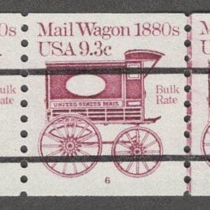Scott# 1903A "MAIL WAGON" MNH PRECANCEL PNC5 PLATE # 6, NICELY CENTERED