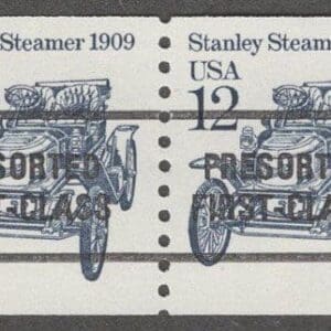Scott# 2132b "STANLEY STEAMER" MNH TYPE I PRECANCEL PAIR, NICELY CENTERED