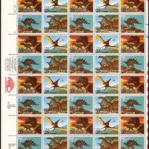 Scott# 2422-25 "DINOSAURS" MNH FULL SHEET (40) NICELY CENTERED