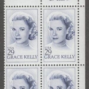 Scott# 2749 "GRACE KELLY - ACTRESS - PRINCESS" ZIP BLOCK (4) MNH