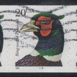 Scott# 3055 "RING-NECKED PHEASANT" USED PNC3, P# 1111 FLAG CANCEL