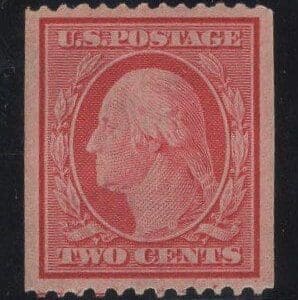 Scott# 386 "WASHINGTON" PERF 12 SLWMK COIL, MINT, VERY NICELY CENTERED