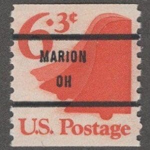 Scott# 1518a "LIBERTY BELL" MNH MARION, OHIO PRECANCEL, NICELY CENTERED