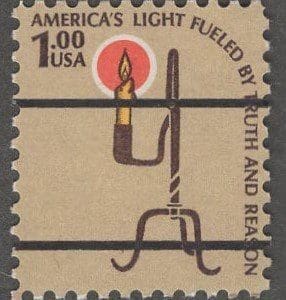Scott# 1610 RUSH LAMP-AMERICANA SERIES MNH BUREAU PRECANCEL SINGLE