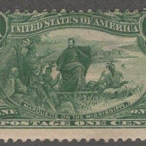Scott# 285 "TRANS-MISSISSIPPI-MARQUETTE" MINT, AVERAGE CENTERING